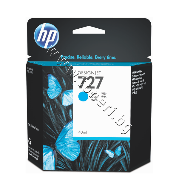 B3P13A Мастило HP 727, Cyan (40 ml) - изображение 1 от 2