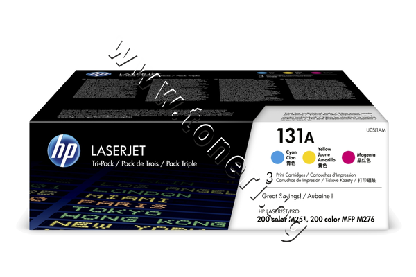 U0SL1AM Тонер HP 131A за M251/M276 3-pack, 3 цвята (3x1.8K) - изображение 1 от 1