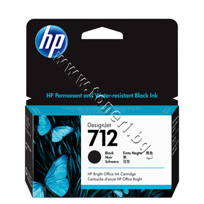 3ED70A  HP 712, Black (38 ml)