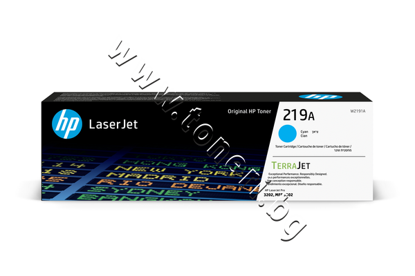 W2191A Тонер HP 219A за 3202/3302, Cyan (1.2K) - изображение 1 от 4