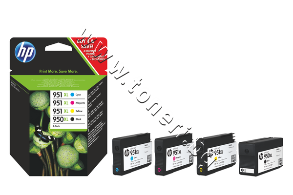 C2P43AE Мастило HP 950XL/951XL combo 4-pack, 4 цвята - изображение 1 от 1