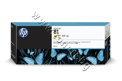 C4933A  HP 81, Yellow (680 ml)