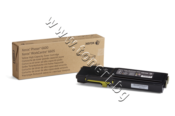 106R02235 Тонер Xerox 106R02235 за 6600/6605, Yellow (6K) - изображение 1 от 1