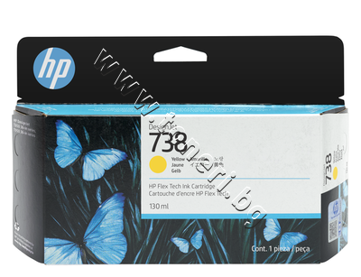 498N7A  HP 738, Yellow (130 ml)