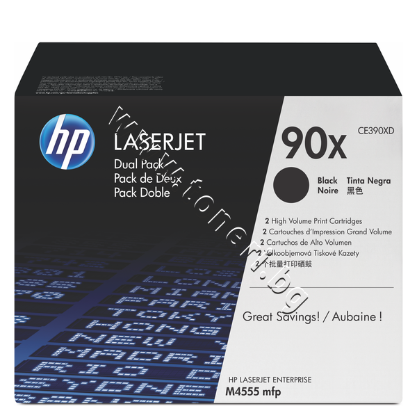 CE390XD Тонер HP 90X за M4555/M602/M603 2-pack (2x24K) - изображение 1 от 2