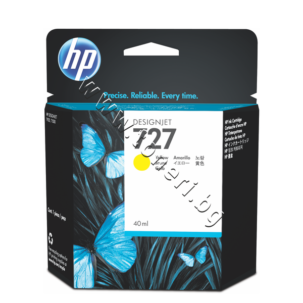 B3P15A Мастило HP 727, Yellow (40 ml) - изображение 1 от 2