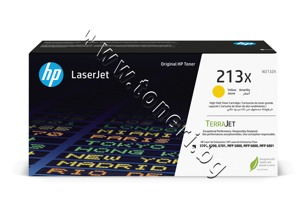 W2132X Тонер HP 213X за 5700/5800/6700/6800, Yellow (6K) - изображение 1 от 4