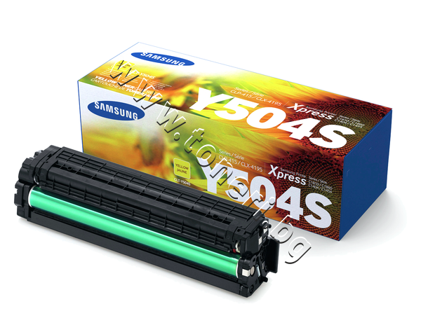 SU502A Тонер Samsung CLT-Y504S за SL-C1810/C1860, Yellow (1.8K) - изображение 1 от 3