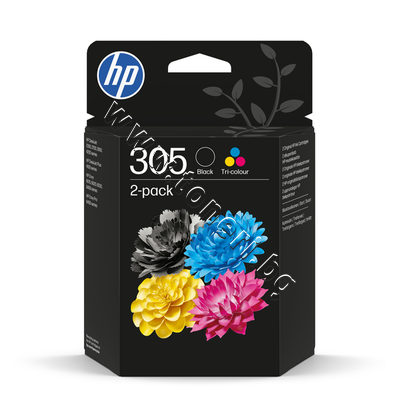 6ZD17AE ������ HP 305 combo 2-pack, 4 �����