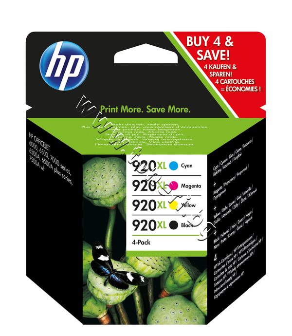 C2N92AE Мастило HP 920XL combo 4-pack, 4 цвята - изображение 1 от 1