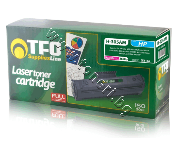 TFH305AM TF1 Тонер CE413A HP 305A за M375/M451/M475, Magenta (2.6K) - изображение 1 от 1