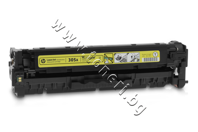 CE412A Тонер HP 305A за M375/M451/M475, Yellow (2.6K)