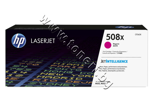 CF363X Тонер HP 508X за M552/M553/M577, Magenta (9.5K) - изображение 1 от 3