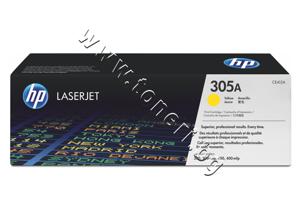 CE412A Тонер HP 305A за M375/M451/M475, Yellow (2.6K) - изображение 1 от 3