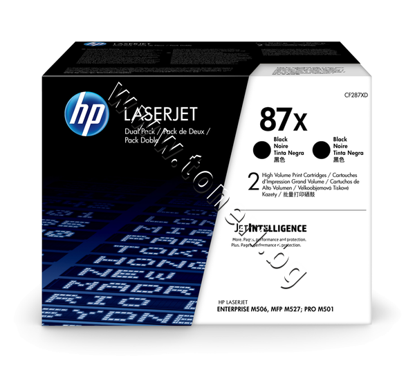 CF287XD Тонер HP 87X за M501/M506/M527 2-pack (2x18K) - изображение 1 от 1