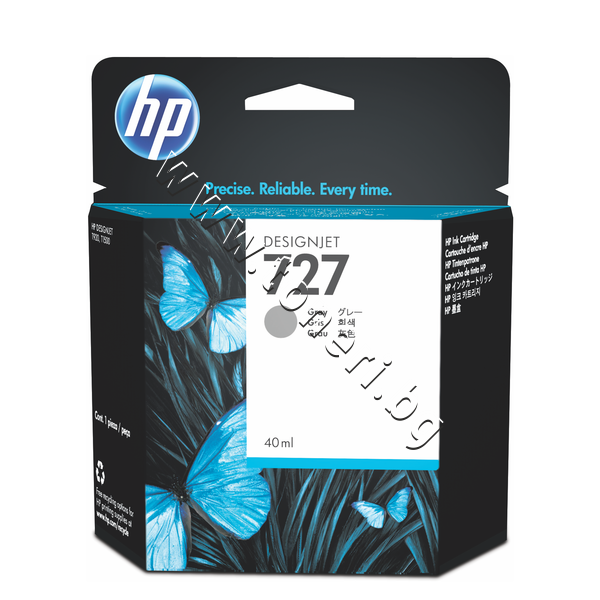B3P18A Мастило HP 727, Grey (40 ml) - изображение 1 от 2