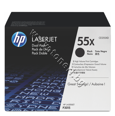 CE255XD  HP 55X  P3015/M521/M525 2-pack (2x12.5K)