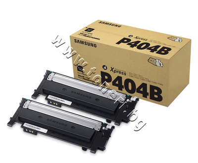 SU364A Тонер Samsung CLT-P404B за SL-C430/C480 2-pack, Black (2x1.5K)