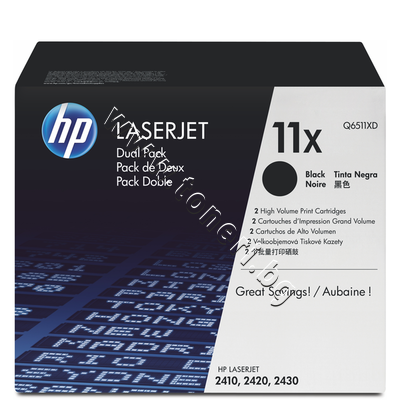 Q6511XD  HP 11X  2410/2420/2430 2-pack (2x12K)