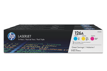Оригинални тонер касети и тонери за цветни лазерни принтери » Тонер HP 126A за CP1025/M175/M275 3-pack, 3 цвята (3x1K)