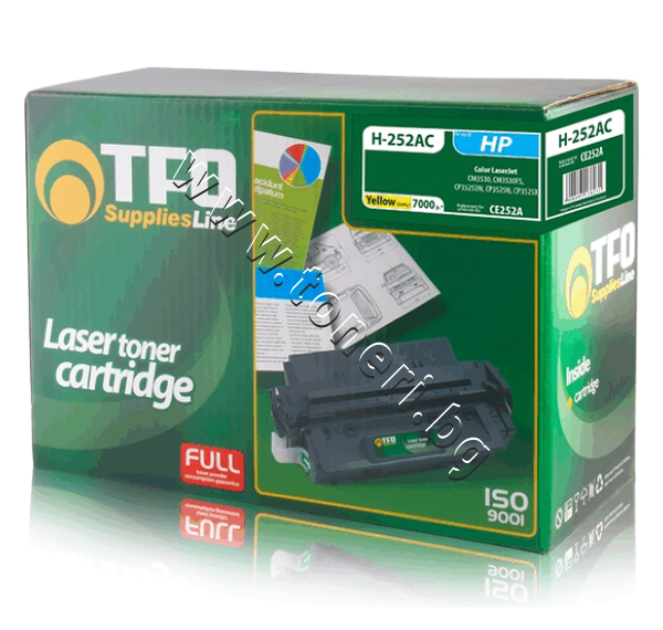 TFH252AC TF1 Тонер CE252A HP 504A за CP3525/CM3530, Yellow (7K) - изображение 1 от 1