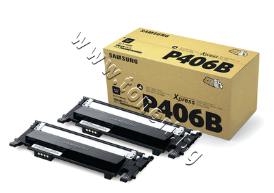 SU374A  Samsung CLT-P406B  SL-C410/C460 2-pack, Black (2x1.5K)