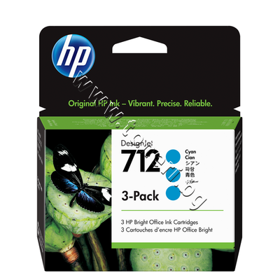 3ED77A  HP 712 3-pack, Cyan (3x29 ml)